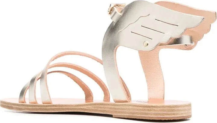 Triple-Strap Leather Sandals - Image 3