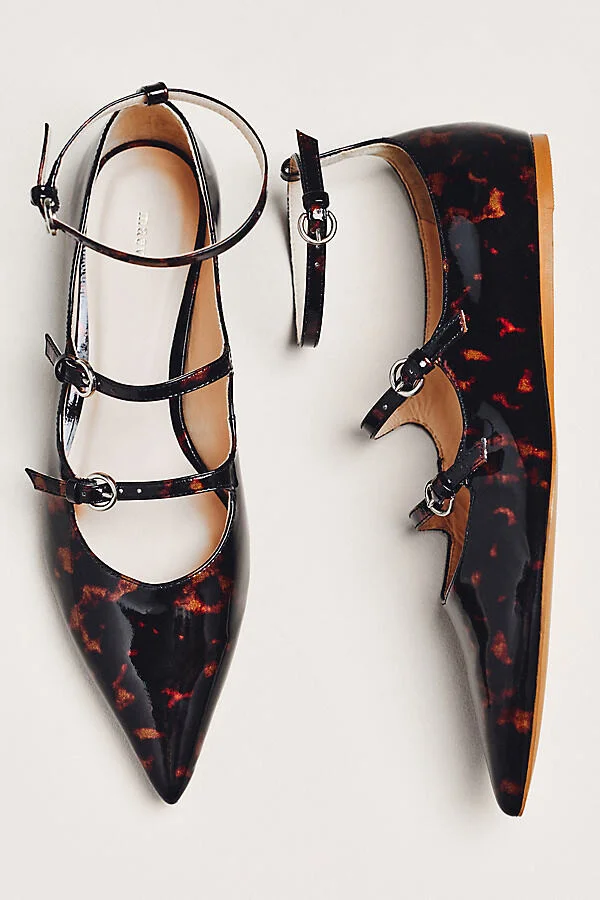 Triple-Strap Mary Jane Flats - Image 2