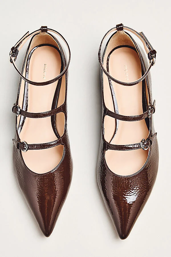 Triple-Strap Mary Jane Flats - Image 2
