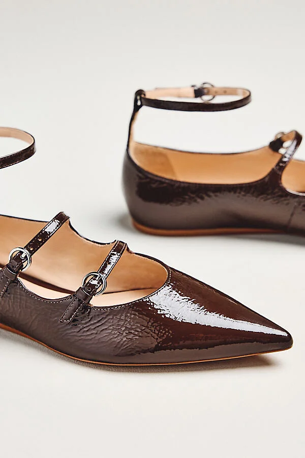 Triple-Strap Mary Jane Flats - Image 3