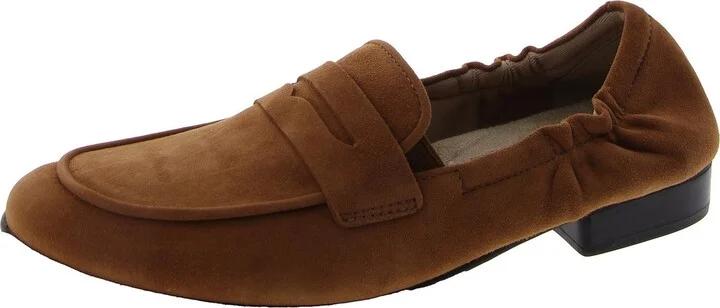 Trish Womens Suede Slip On Loafers