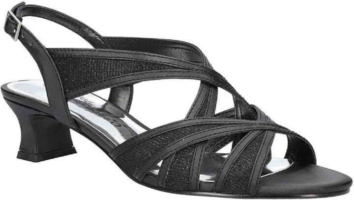 Tristen Womens Shimmer Criss Cross Slingback Sandals