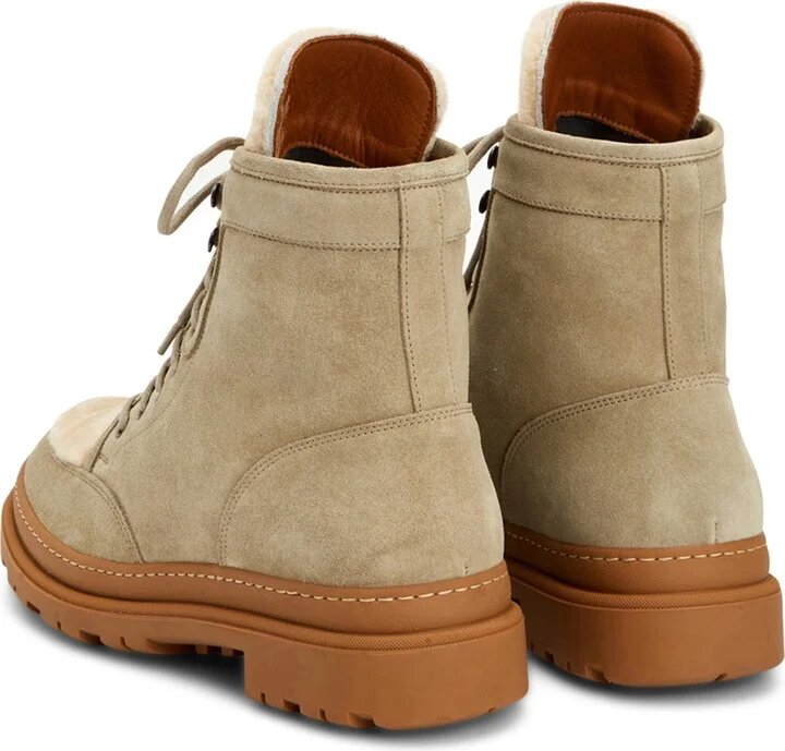 Tristian Lace-Up Boot with Genuine Shearling Trim - Image 2