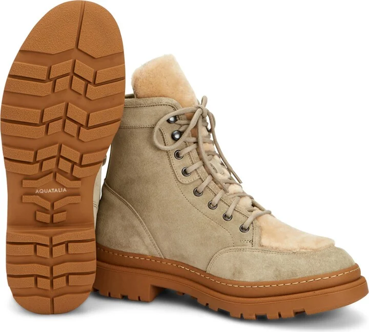 Tristian Lace-Up Boot with Genuine Shearling Trim - Image 6