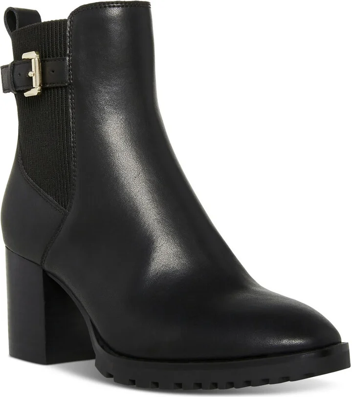Triston Womens Block Heel Pointed Toe Ankle Boots