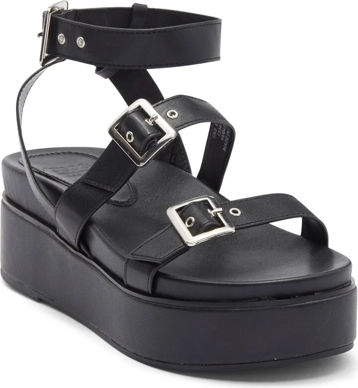 Trombone Platform Buckle Sandal