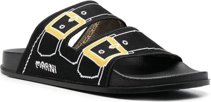 Tromp L'oeil Print Sandals - Image 2