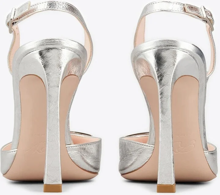 Trompette 100 Metal Buckle Slingback Pumps in Leather - Image 3