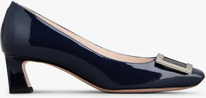 Trompette 45 Metal Buckle Pumps in Patent Leather