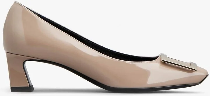 Trompette 45 Metal Buckle Pumps in Patent Leather