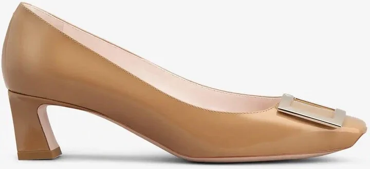 Trompette 45 Metal Buckle Pumps in Patent Leather