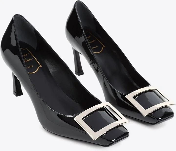 Trompette 70 Metal Buckle Pumps in Patent Leather - Image 2