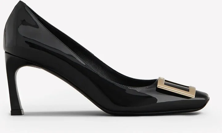 Trompette 70 Metal Buckle Pumps in Patent Leather