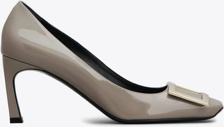 Trompette 70 Metal Buckle Pumps in Patent Leather