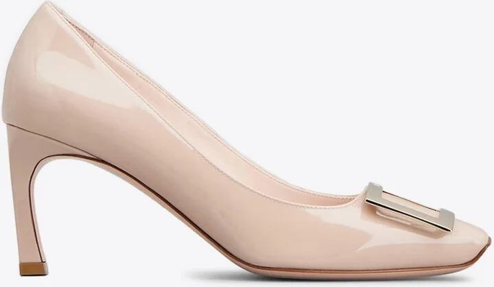 Trompette 70 Metal Buckle Pumps in Patent Leather