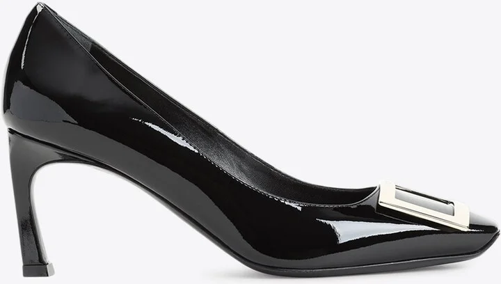 Trompette 70 Metal Buckle Pumps in Patent Leather