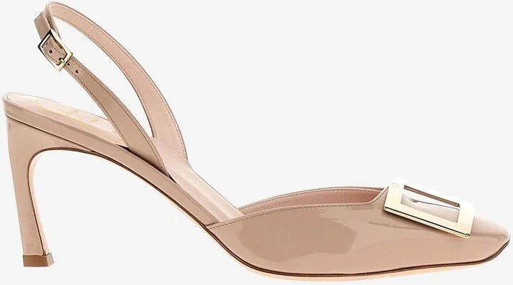 Trompette 70 Patent Leather Slingback Pumps