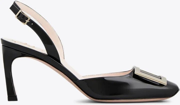 Trompette 70 Slingback Pumps in Patent Leather