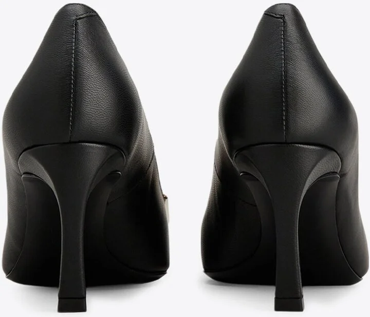 Trompette 70 Square-Buckle Leather Pumps - Image 3
