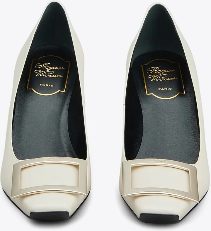 Trompette 70 Square-Buckle Leather Pumps - Image 2