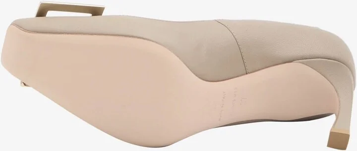 Trompette 70 Square-Buckle Leather Pumps - Image 3