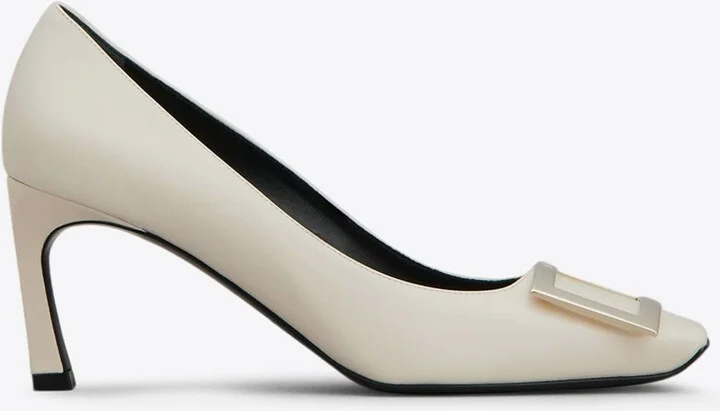 Trompette 70 Square-Buckle Leather Pumps