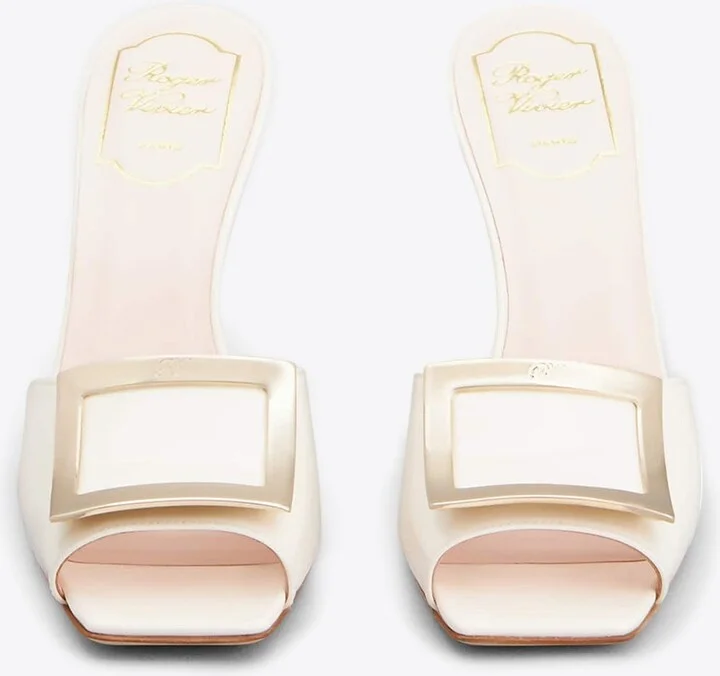 Trompette 85 Metal Buckle Mules in Patent Leather - Image 2