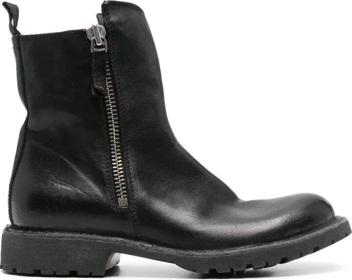 Tronchetto leather ankle boots
