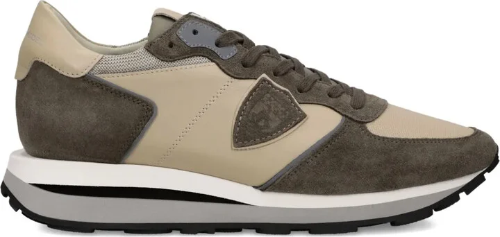 Tropaz Haute suede-panel sneakers