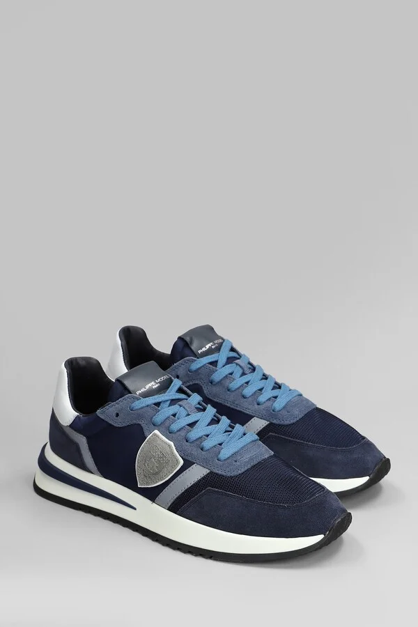 Tropez 2.1 Sneakers In Blue Suede And Fabric - Image 2