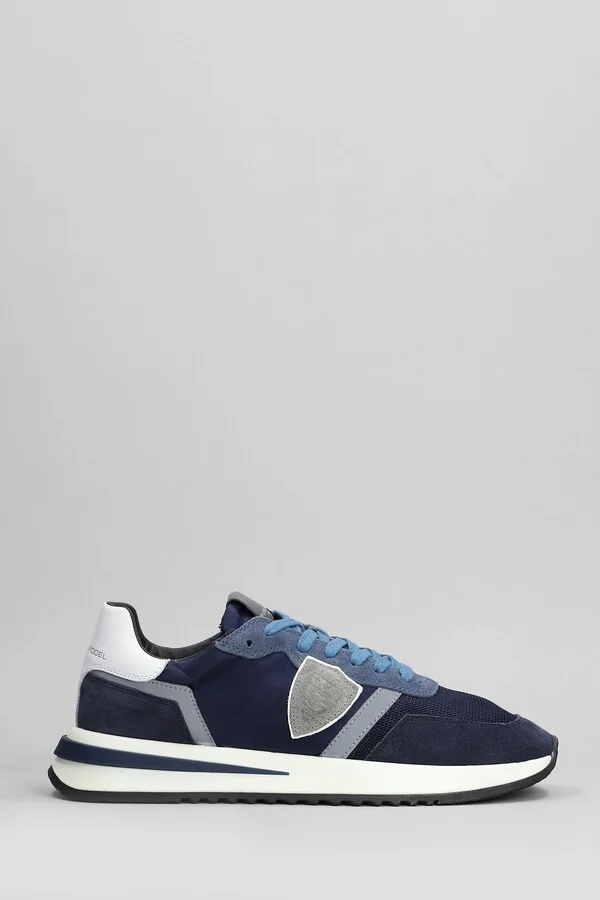 Tropez 2.1 Sneakers In Blue Suede And Fabric
