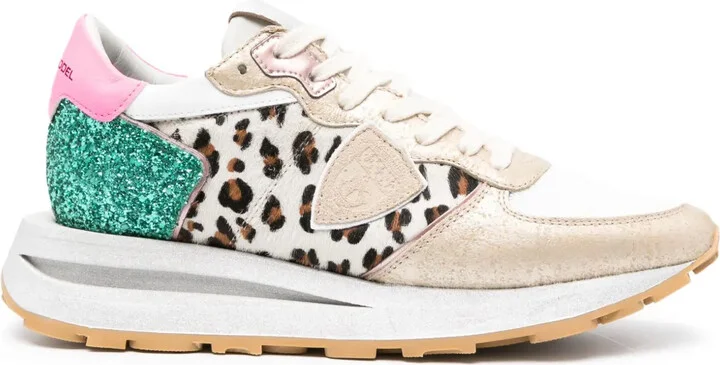 Tropez Haute leopard-print sneakers