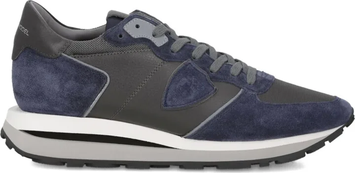 Tropez Haute suede-panel sneakers