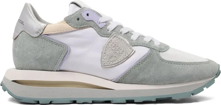 Tropez Haute suede-panelling sneakers