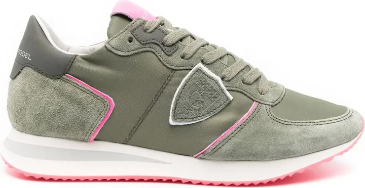 Tropez suede-panelled sneakers