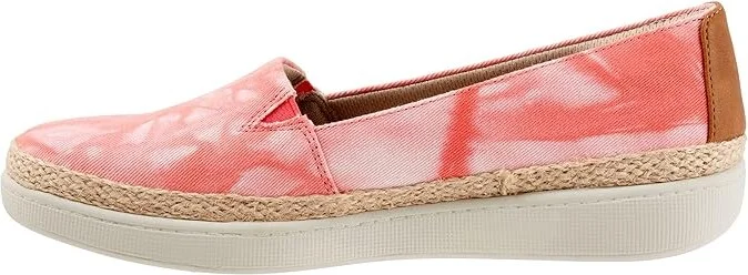 Trotters Accent Women's Slip on Shoes Coral : 6.5 WW (EE), Textile - Image 6