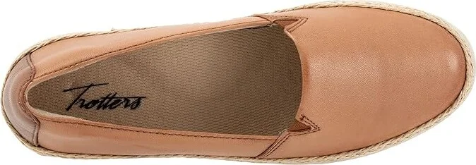 Trotters Accent Women's Slip on Shoes Luggage Leather : 6 WW (EE) - Image 2