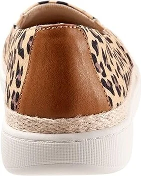 Trotters Accent Women's Slip on Shoes Tan Cheetah : 5 M (B), Textile - Image 4