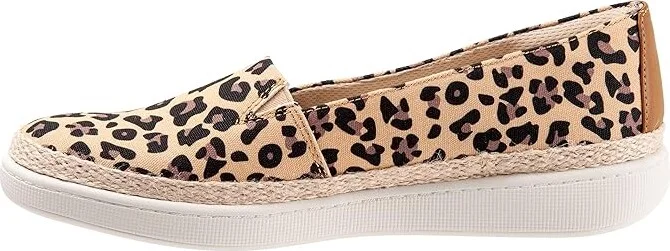 Trotters Accent Women's Slip on Shoes Tan Cheetah : 5 M (B), Textile - Image 6