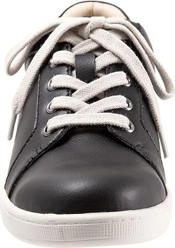 Trotters Adore Women's Shoes Black Leather/Black Suede Veg : 7 N (AA), Synthetic - Image 5