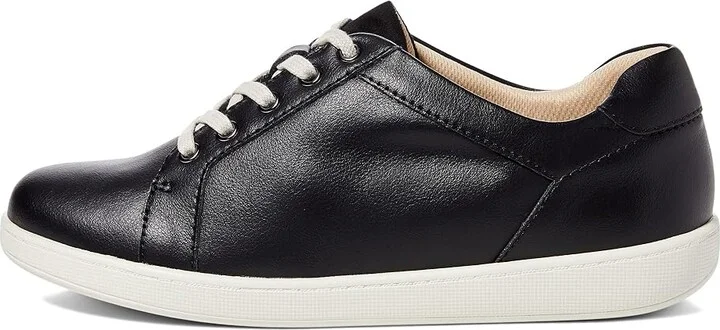 Trotters Adore Women's Shoes Black Leather/Black Suede Veg : 7 N (AA), Synthetic - Image 6