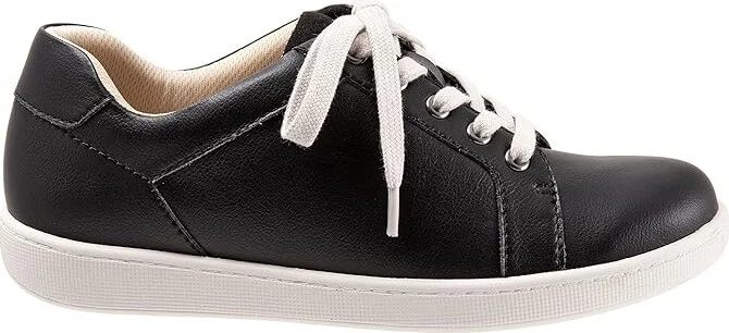 Trotters Adore Women's Shoes Black Leather/Black Suede Veg : 7 N (AA), Synthetic - Image 7