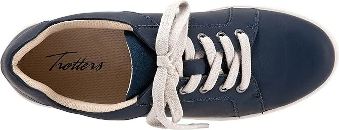 Trotters Adore Women's Shoes Navy Leather/Navy Suede Veg : 5 M (B), Synthetic - Image 2