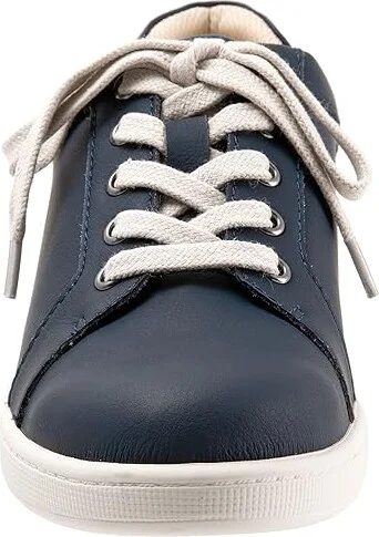 Trotters Adore Women's Shoes Navy Leather/Navy Suede Veg : 5 M (B), Synthetic - Image 5