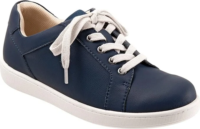 Trotters Adore Women's Shoes Navy Leather/Navy Suede Veg : 5 M (B), Synthetic