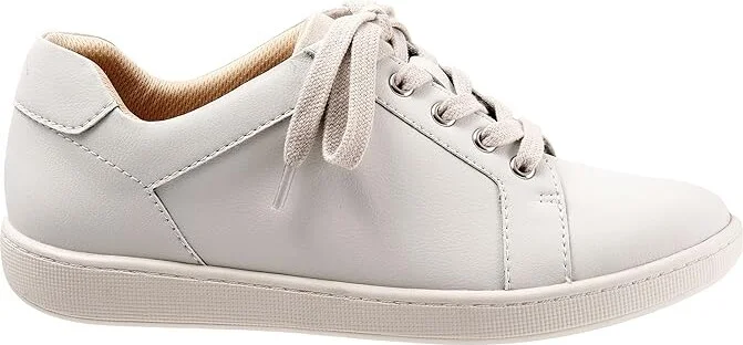 Trotters Adore Women's Shoes Off-White Leather/Beige Suede Veg : 5 M (B), Synthetic - Image 7