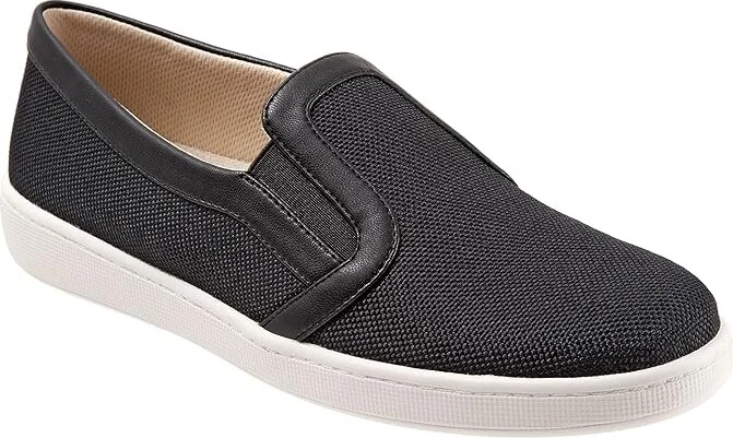 Trotters Alright Women's Shoes Black Veg : 5.5 M (B), Textile/Canvas