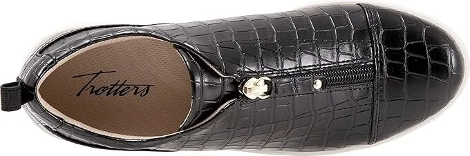 Trotters Anika Women's Shoes Black Croco : 6.5 M (B), Leather - Image 2