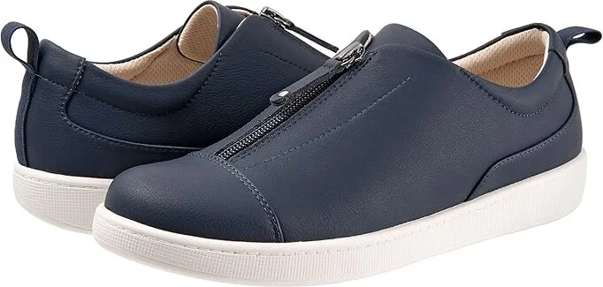 Trotters Anika Women's Shoes Navy : 5.5 M (B), Leather