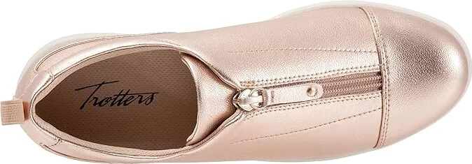 Trotters Anika Women's Shoes Rose Gold Metallic : 5.5 M (B), Leather - Image 2